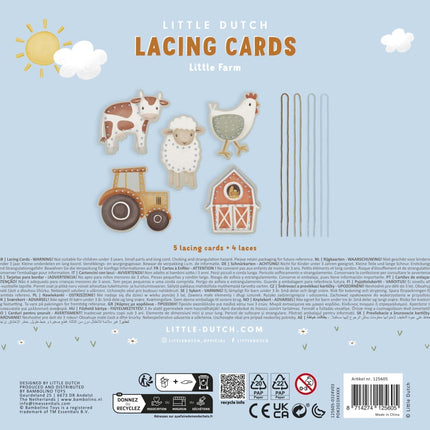 Little Dutch Rijgkaarten Little Farm koop je bij Babywinkel