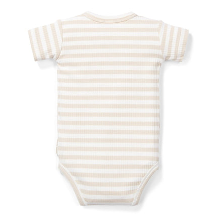Little Dutch Romper Stripe Sand/White koop je bij Babywinkel