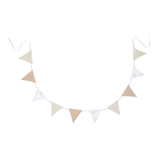 <tc>Little Dutch</tc> Girlande Hydrophil Weiß Beige Baby Bunny