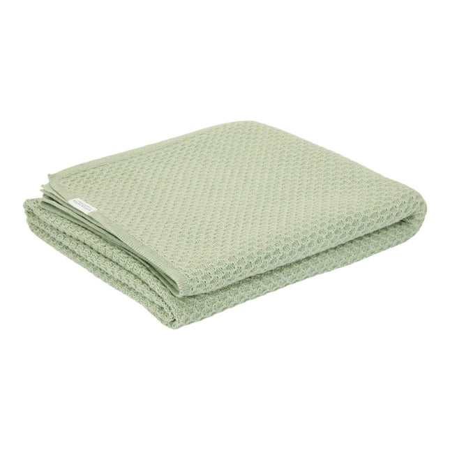 Little Dutch Wiegdeken Pure Sage Gebreid koop je bij Babywinkel