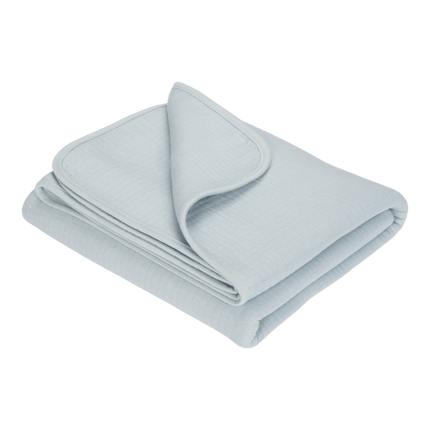 Little Dutch Wiegdeken Zomer Pure Soft Blue koop je bij Babywinkel