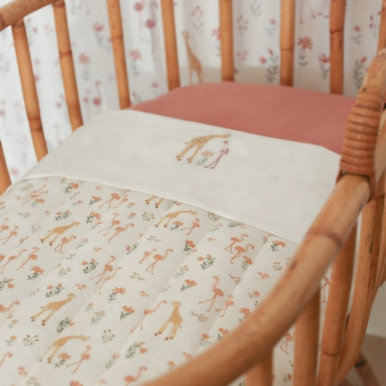 Little Dutch Wieglaken Flamingo Wit koop je bij Babywinkel