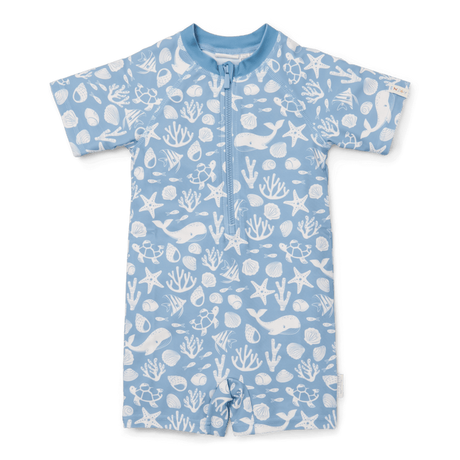 Little Dutch Zwempak Kind Korte Mouwen Sea Life Ocean Blue koop je bij Babywinkel