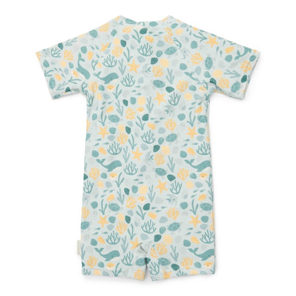 Little Dutch Zwempak Kind Korte Mouwen Seashells koop je bij Babywinkel