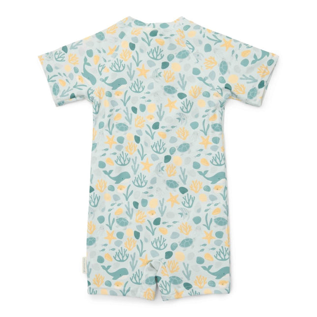Little Dutch Zwempak Kind Korte Mouwen Seashells koop je bij Babywinkel