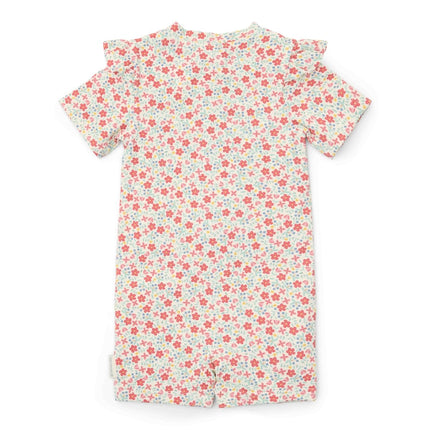 Little Dutch Zwempak Kind Korte Mouwen Sunny Flowers koop je bij Babywinkel