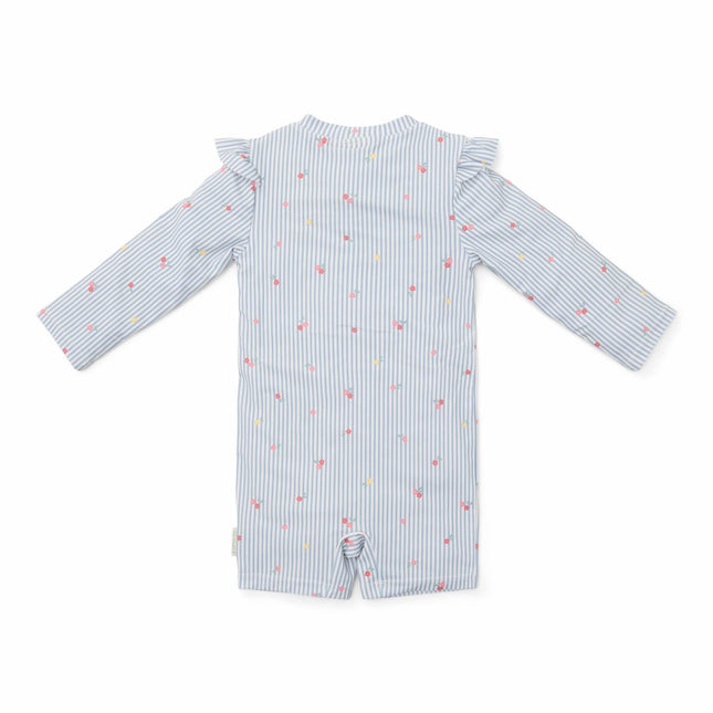 Little Dutch Zwempak Kind Lange Mouwen Sunny Flowers Blue koop je bij Babywinkel