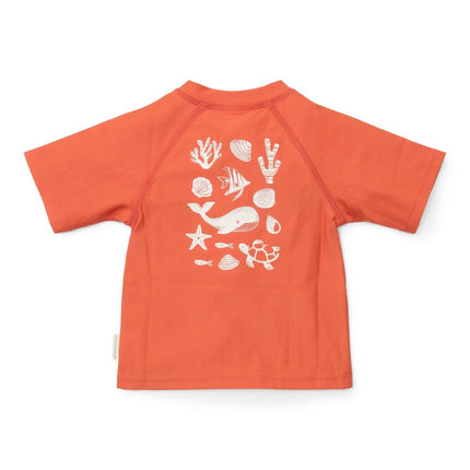 Little Dutch Zwemshirt Kind Korte Mouwen Sea Life Coral Red koop je bij Babywinkel