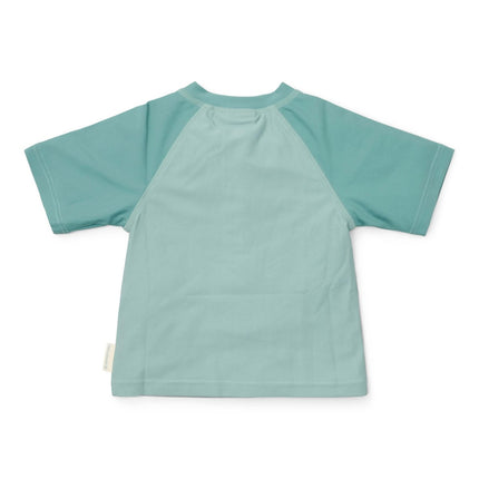 Little Dutch Zwemshirt Kind Korte Mouwen Seashells Surf Blue koop je bij Babywinkel