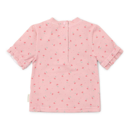 Little Dutch Zwemshirt Kind Korte Mouwen Sunny Flowers Blush koop je bij Babywinkel