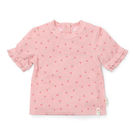 Little Dutch Zwemshirt Kind Korte Mouwen Sunny Flowers Blush koop je bij Babywinkel