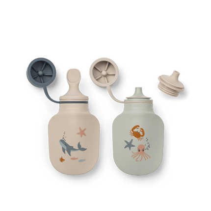 Lizzie Smoothie - fles, 2 stuks Sea creature / Sandy koop je bij Babywinkel