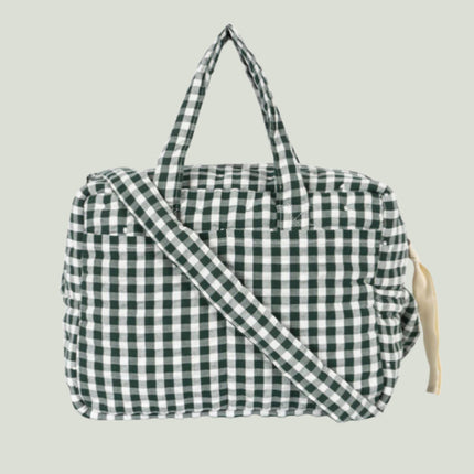 Luiertas Pop Green Check koop je bij Babywinkel