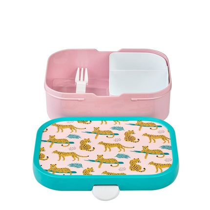 Lunchset Campus Drinkfles+Lunchbox Leopard - Babywinkel - 8720294000112