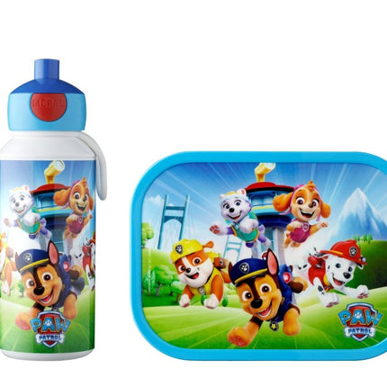 Lunchset Campus (pop - up drinkfles en lunchbox) - Paw Patrol Pups - Babywinkel - 8720294032090