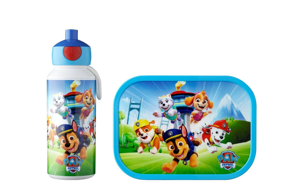 Lunchset Campus (pop - up drinkfles en lunchbox) - Paw Patrol Pups - Babywinkel - 8720294032090