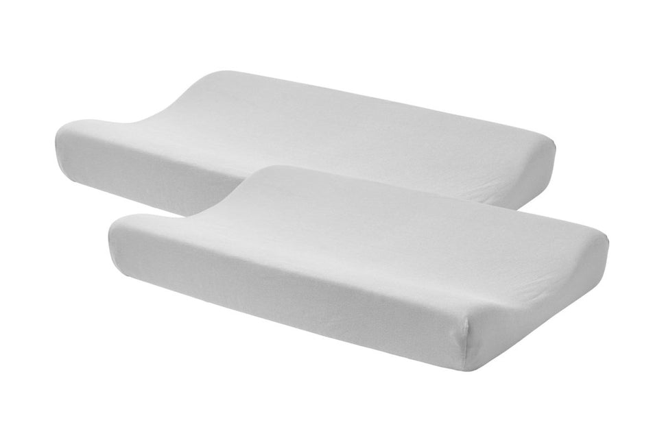 Meyco Aankleedkussenhoes Basic Jersey Lichtgrijs 2st - Meyco - Babywinkel - 4054703862058