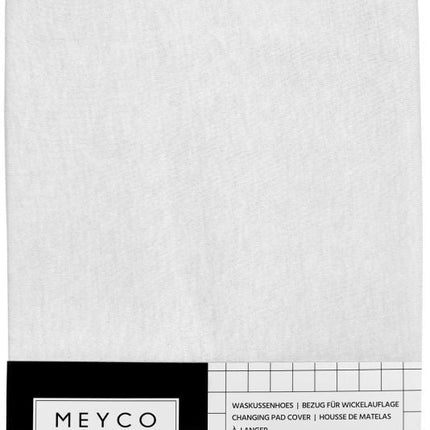 Meyco Aankleedkussenhoes Basic Jersey Wit - Meyco - Babywinkel - 4054703860009