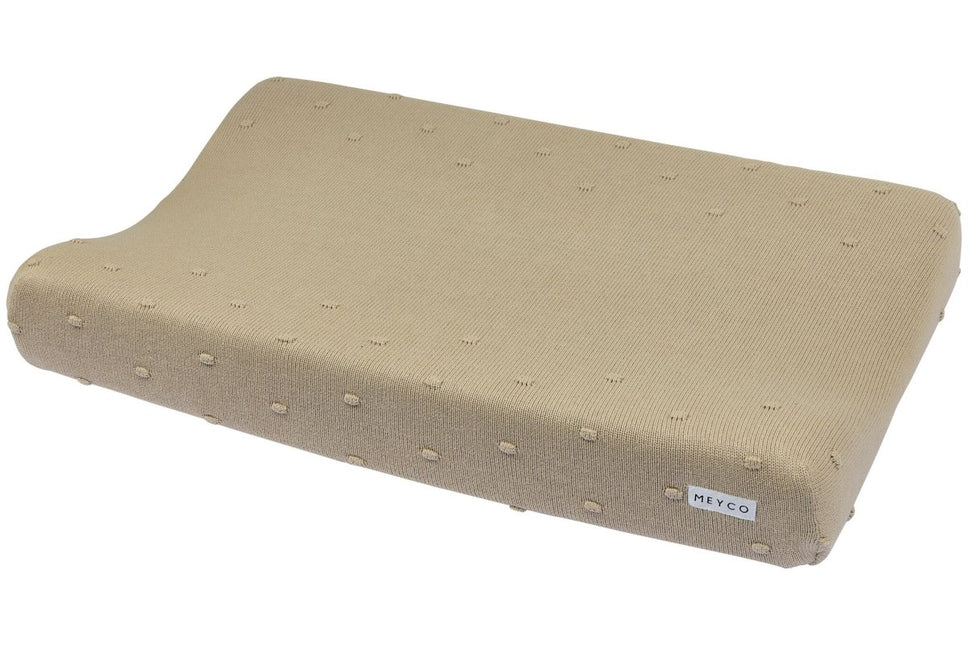 Meyco Aankleedkussenhoes Mini Knots Sand - Meyco - Babywinkel - 4054703630794