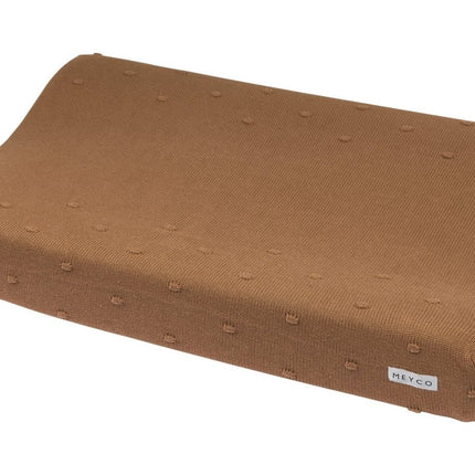 Meyco Aankleedkussenhoes Mini Knots Toffee - Meyco - Babywinkel - 4054703630886