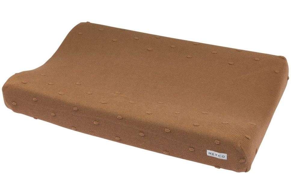 Meyco Aankleedkussenhoes Mini Knots Toffee - Meyco - Babywinkel - 4054703630886