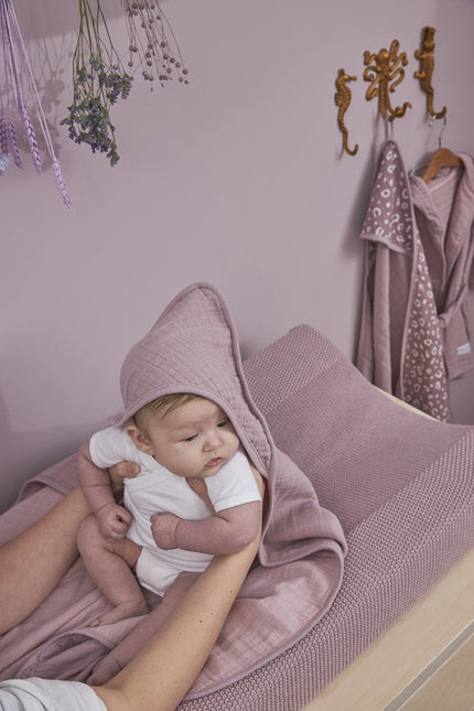 Meyco Aankleedkussenhoes Mini Relief Lilac - Meyco - Babywinkel - 4054703762020