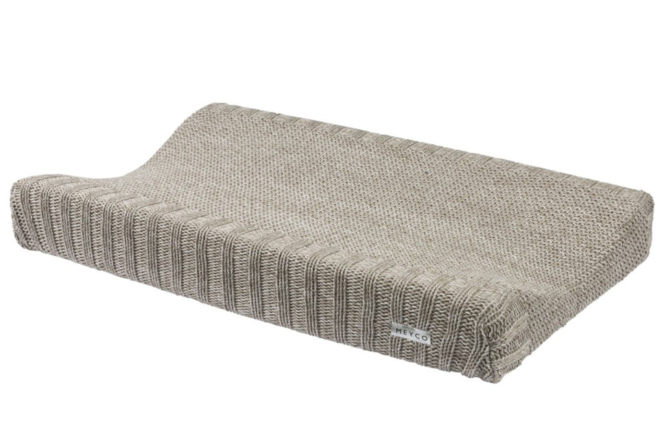 Meyco Aankleedkussenhoes Relief Mixed Zand - Meyco - Babywinkel - 4054703630817