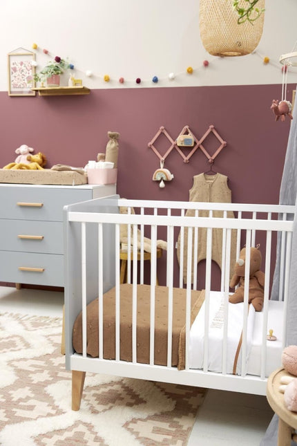 Meyco Aankleedkussenhoes Rib Mini Spot Toffee Melange 50X70cm - Meyco - Babywinkel - 4054703224429