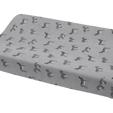 Meyco Aankleedkussenhoes Zebra Animal Grijs - Meyco - Babywinkel - 4054703516449