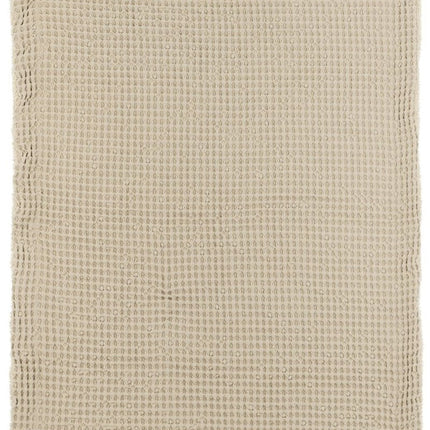 Meyco Baby Wafel Teddy Ledikant Deken Sand 100x150cm - Meyco - Babywinkel - 4054703218305