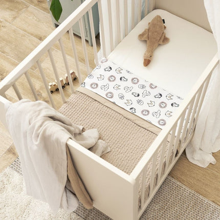 Meyco Baby Waffle Cotton Ledikant Deken Sand 75x100cm - Meyco - Babywinkel - 4054703235319