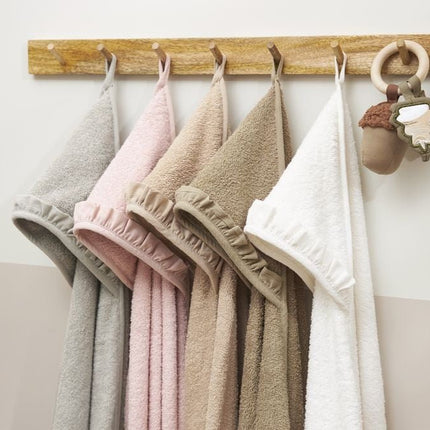 Meyco Badcape Baby Ruffle Taupe 80X80cm - Meyco - Babywinkel - 4054703112313
