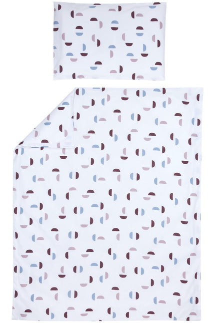 Meyco Dekbedovertrek Met Kussensloop Shapes Lilac 100X135 cm koop je bij Babywinkel