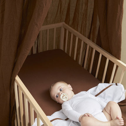 Meyco Hoeslaken Jersey 2St 40X80/90 Chocloate - Meyco - Babywinkel - 4054703632194