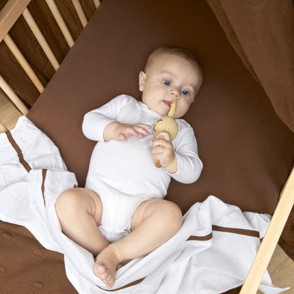 Meyco Hoeslaken Jersey 2St 40X80/90 Chocloate - Meyco - Babywinkel - 4054703632194