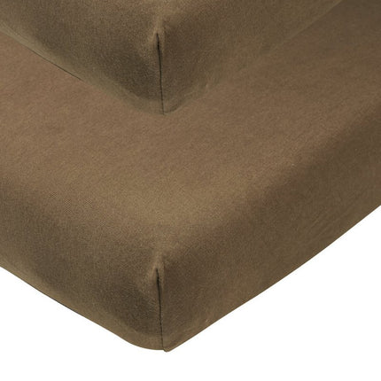 Meyco Hoeslaken Jersey 2St 40X80/90 Chocloate - Meyco - Babywinkel - 4054703632194