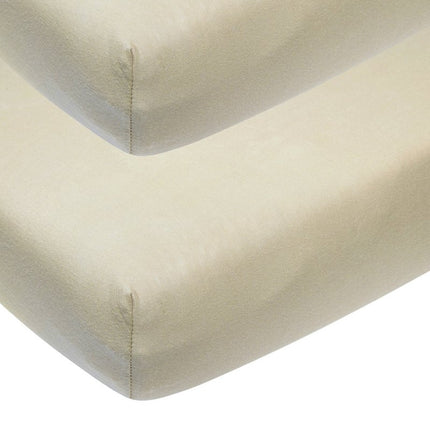 Meyco Hoeslaken Jersey 2St 60X120 Sand - Meyco - Babywinkel - 4054703642063