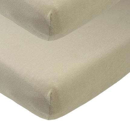 Meyco Hoeslaken Jersey 2St 60X120 Taupe - Meyco - Babywinkel - 4054703642179