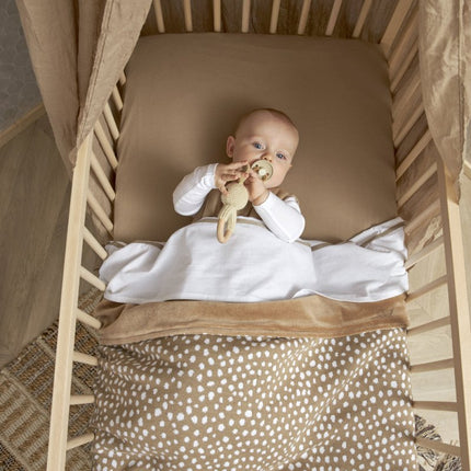 Meyco Hoeslaken Jersey 2St 60X120 Taupe - Meyco - Babywinkel - 4054703642179