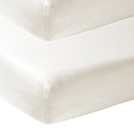 Meyco Hoeslaken Jersey 2St 70X140/150 Offwhite - Meyco - Babywinkel - 4054703652017