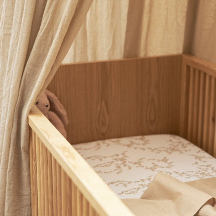 Meyco Hoeslaken Jersey 40X80/90 Branches Sand - Meyco - Babywinkel - 4054703630688