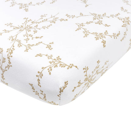Meyco Hoeslaken Jersey 40X80/90 Branches Sand - Meyco - Babywinkel - 4054703630688