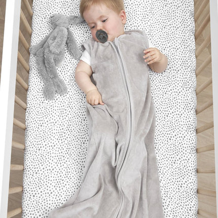 Meyco Hoeslaken Jersey 70X140/150 Cheetah Grijs - Meyco - Babywinkel - 4054703565409