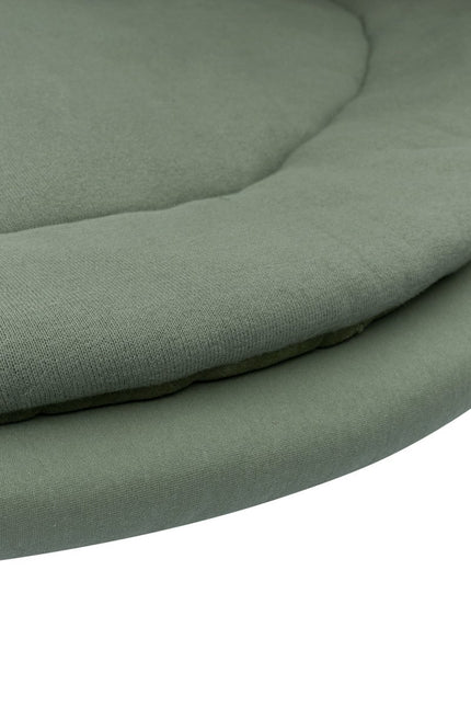 Meyco Hoeslaken Jersey Boxmatras Rond 90/95cm Forest Green - Meyco - Babywinkel - 4054703566628