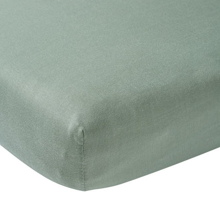 Meyco Hoeslaken Jersey Stone Green 60x120cm - Meyco - Babywinkel - 4054703564228