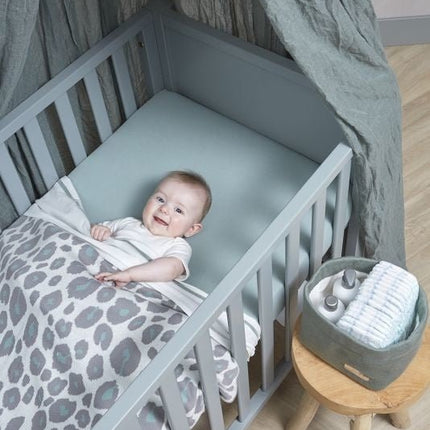 Meyco Hoeslaken Jersey Stone Green 70x140/150 cm 2st - Meyco - Babywinkel - 4054703652222