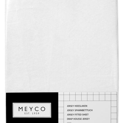 Meyco Hoeslaken Jersey Wit 60x120cm - Meyco - Babywinkel - 4054703564006