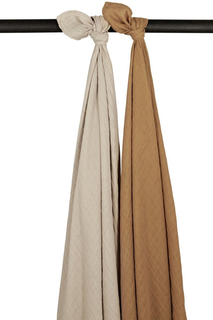 Meyco Hydrofiele Doek 2St Sand/Toffee - Meyco - Babywinkel - 4054703488760