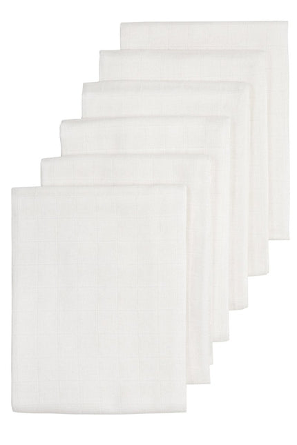 Meyco Hydrofiele Doek 6 - Pack White 60X60cm - Meyco - Babywinkel - 4054703152098