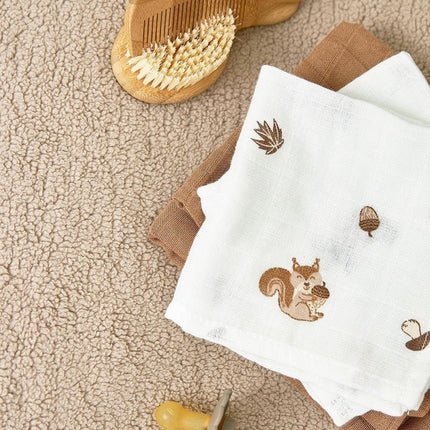 Meyco Hydrofiele Doek Animals 3 - Pack Toffee 70X70cm koop je bij Babywinkel
